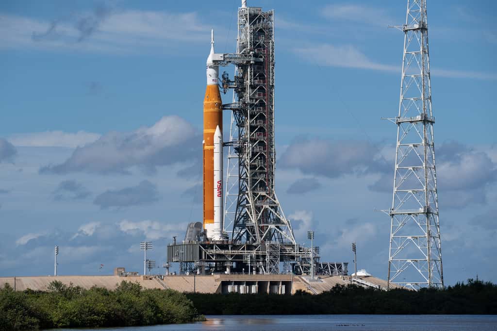 Le SLS ne devrait pas mourir tout de suite ! La fusée géante devrait encore assurer quelques missions vers la Lune. Et après ? © Nasa